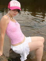 sexy teen with pink cap