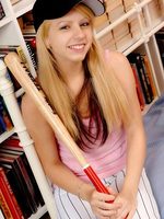 wonderful pics about this wonderful cutie teasing great in her baseball gear