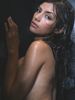 sexy teen model in a bathtub