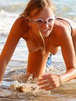 nude teen on the beach