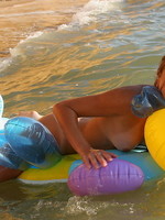 sexy nude teen at the beach