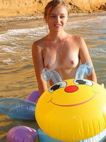 sexy nude teen at the beach