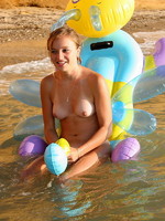 sexy nude teen at the beach