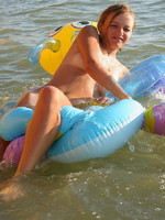 sexy nude teen at the beach