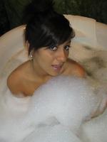 raven takes a sexy bubble bath